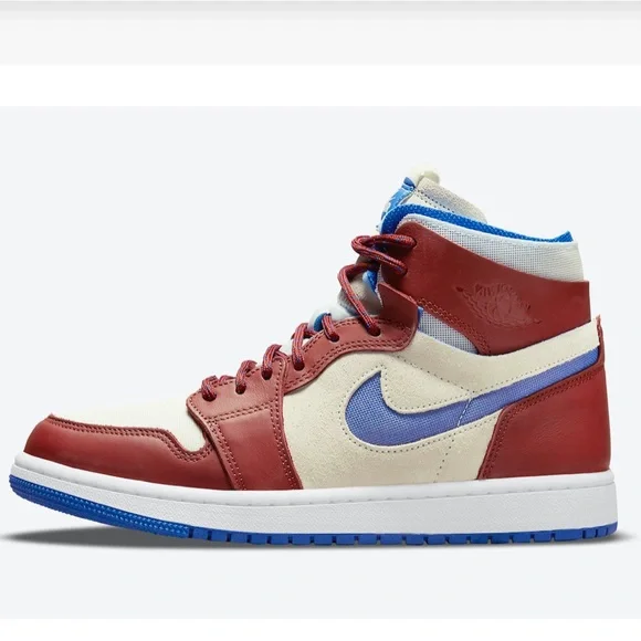 NEW AIR JORDAN 1 ZOOM Air CMFT “TEAM RED” Shoes - Picture 4 of 8